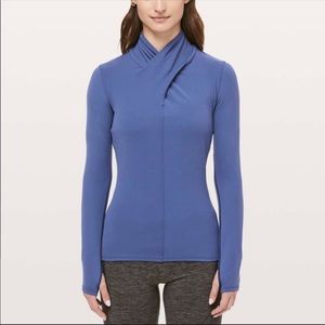 Lululemon Ethereal long sleeve, Gatsby Blue, size 4